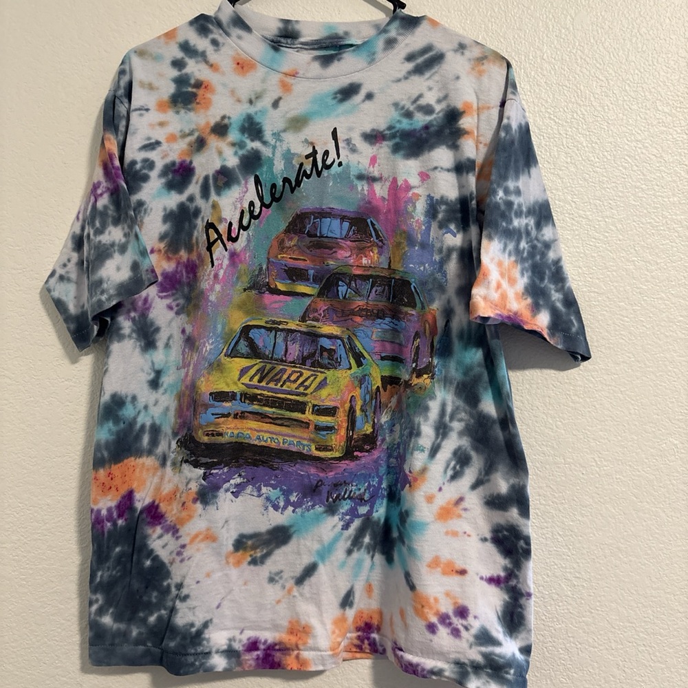 Kids Tie-Dye Racing Car T-Shirt